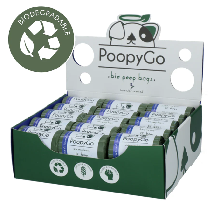 PoopyGo - Rouleau de sacs bio-dégadables