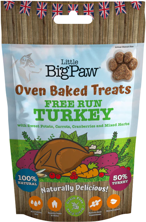 Little Big Paw - Biscuits à la Dinde 130g - Carton