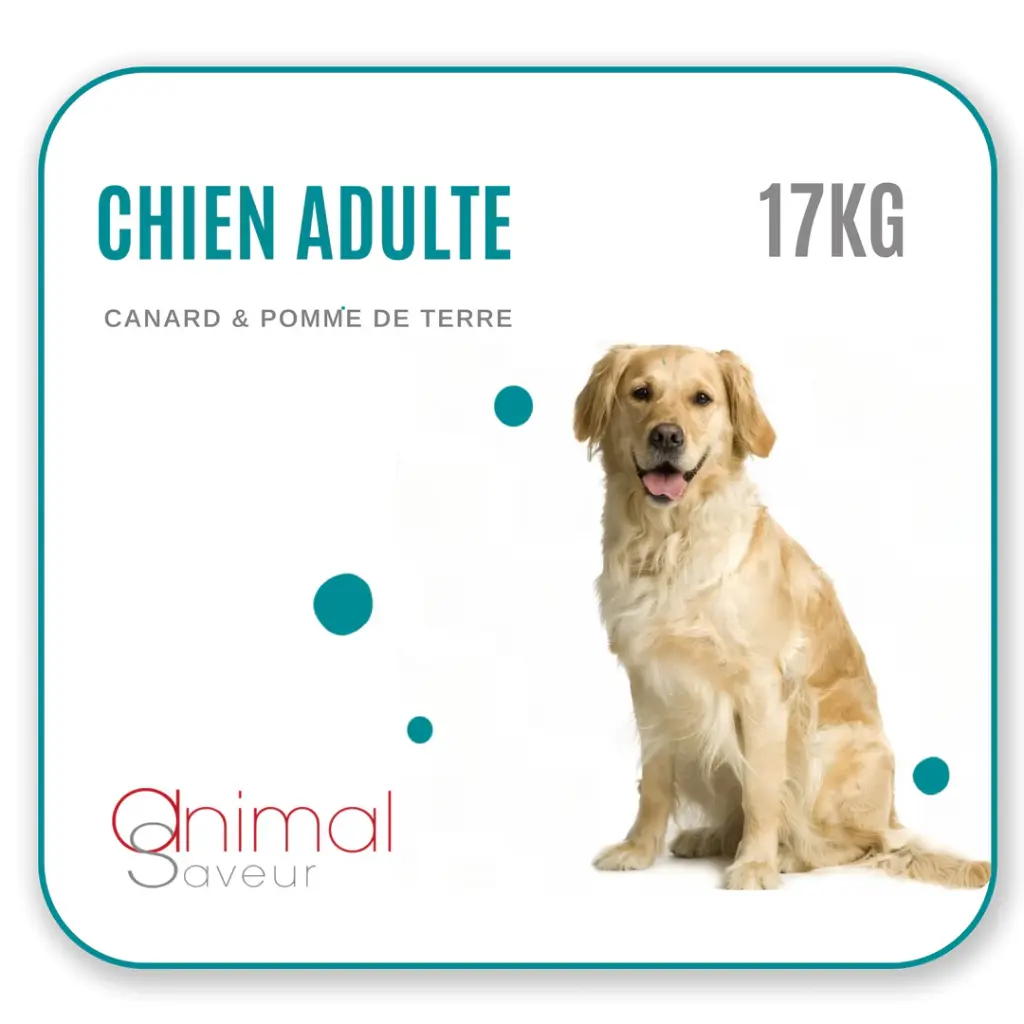 Croquettes Chien Adulte 17 kg - Canard / Pommes de Terre