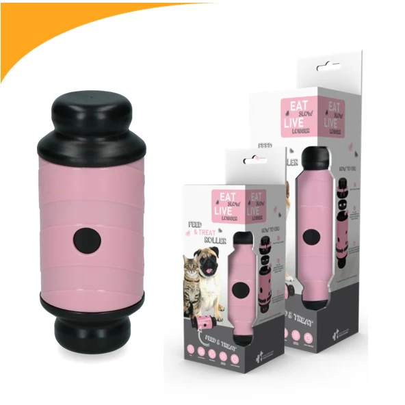 Jeu distributeur croquettes & friandises (Large) - Rose