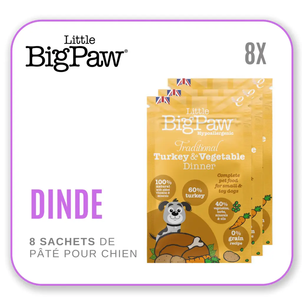Little Big Paw Chien 150g Dinde - Carton