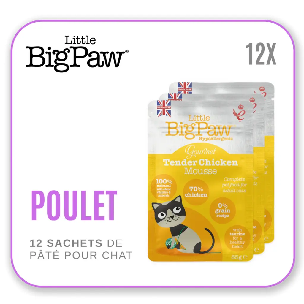 Little Big Paw Chat 85g Poulet - Carton