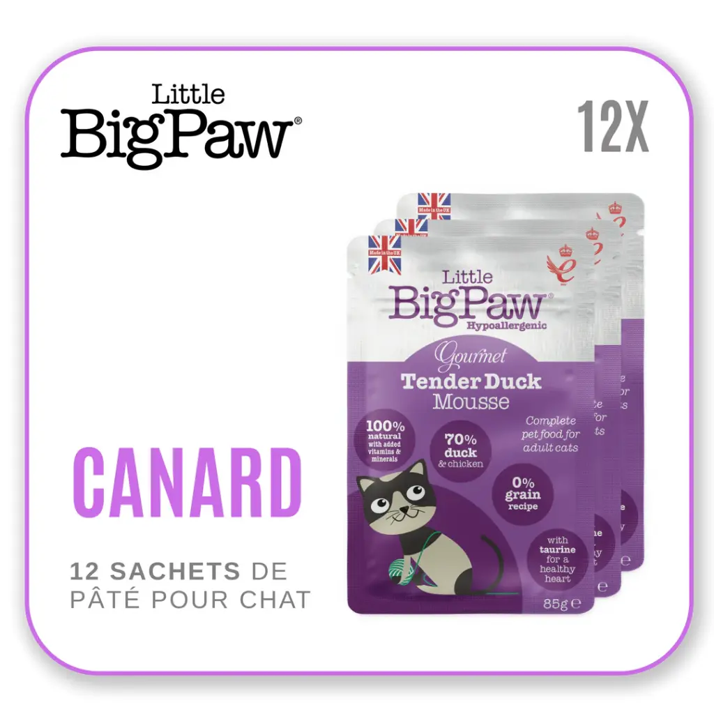 Little Big Paw Chat 85g Canard - Carton