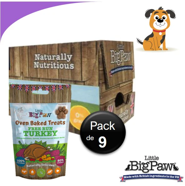 Little Big Paw - Biscuits à la Dinde 130g - Carton