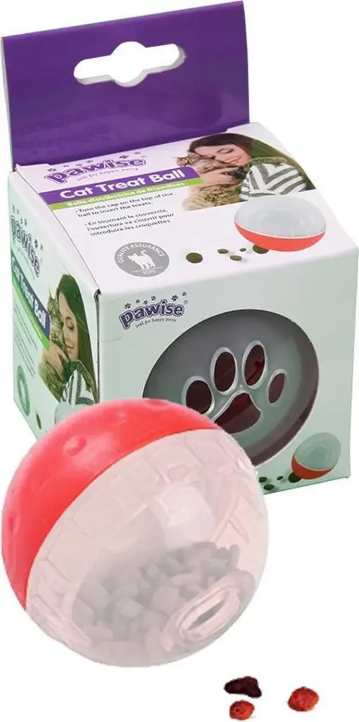Balle distributrice de friandises pour chat
